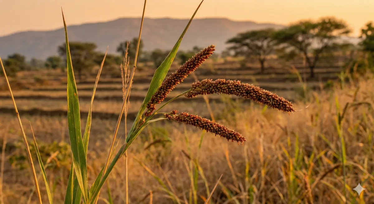 Kodo Millet plant growing in a field
