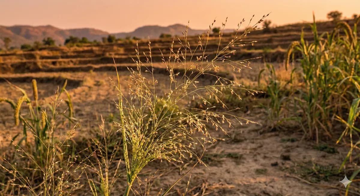 Little Millet plant growing in a field