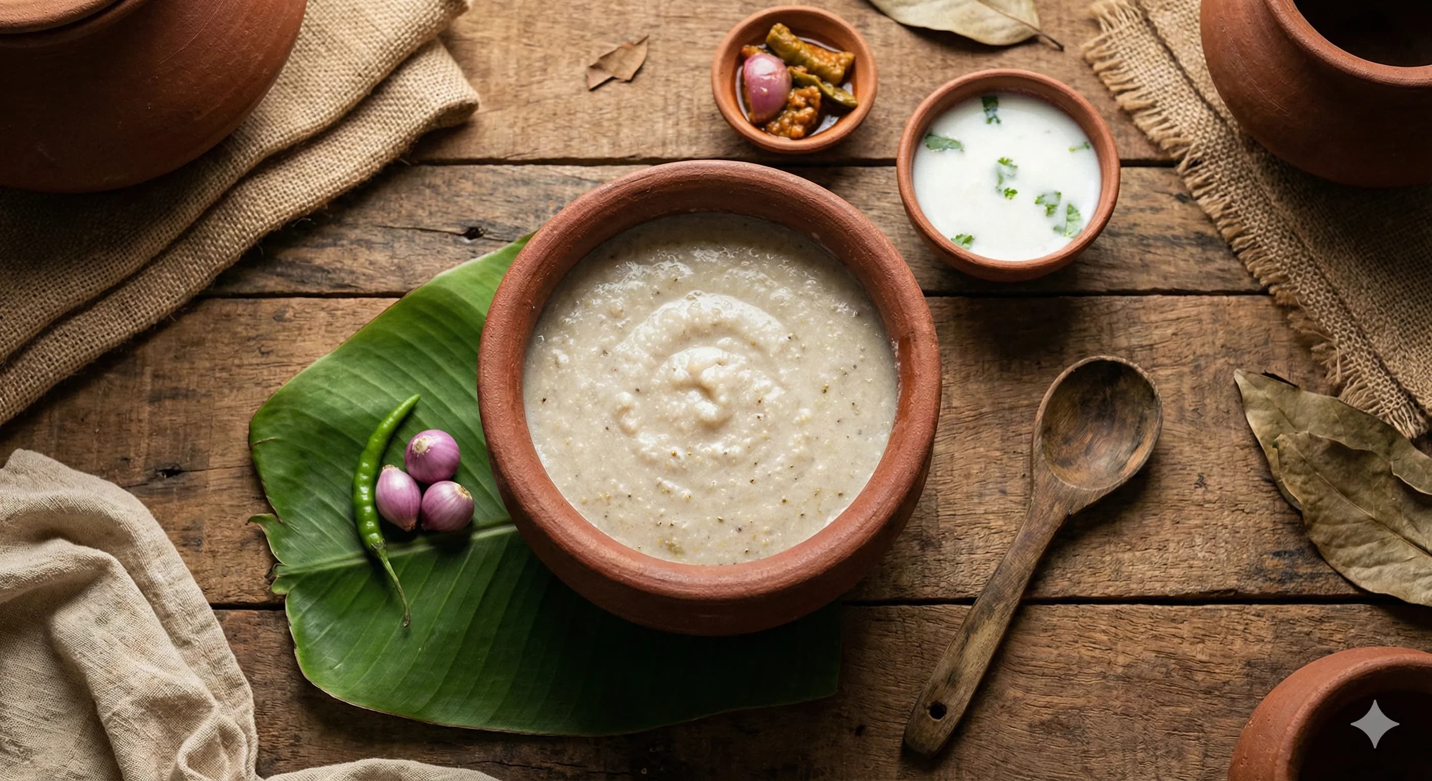 Kambu Koozh (Pearl Millet Porridge Drink)